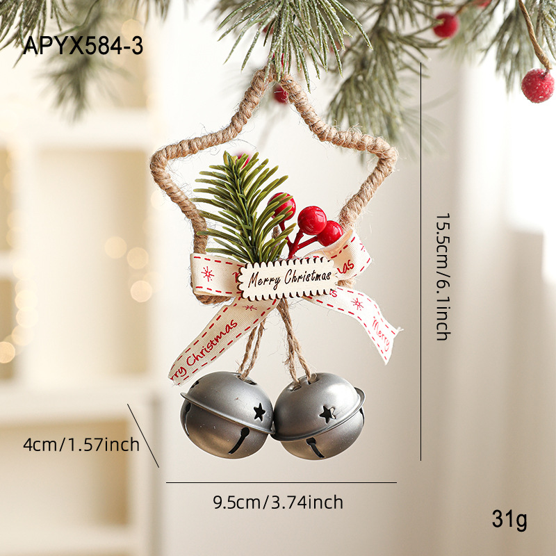 Silver five-pointed star bell