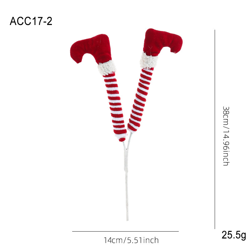 Red and white shoe cuttings