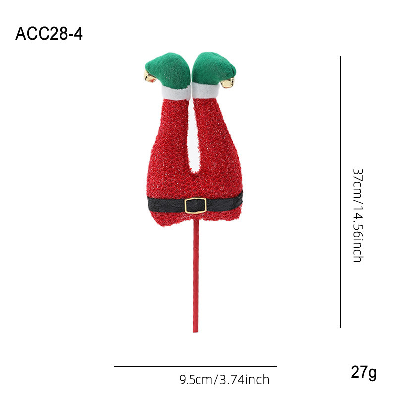 Red and green elf legs