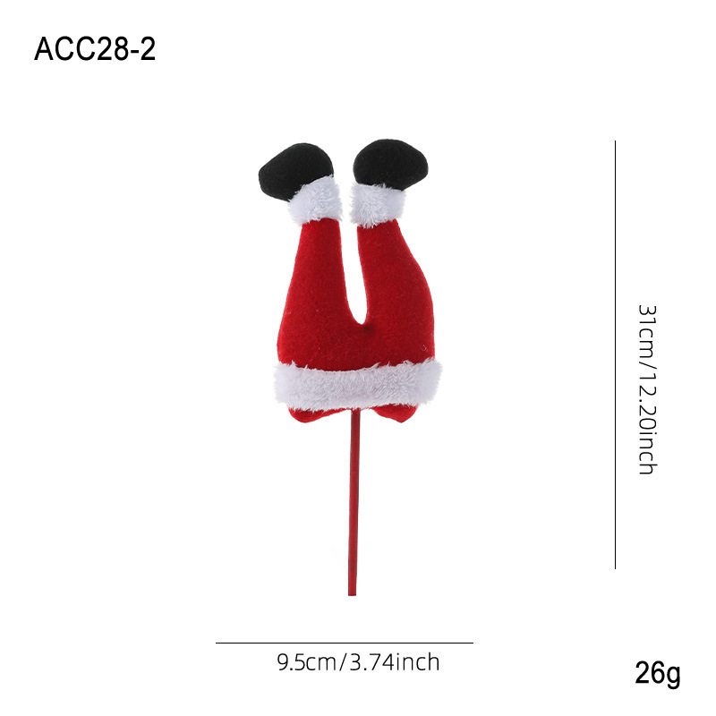 Red and white elf legs