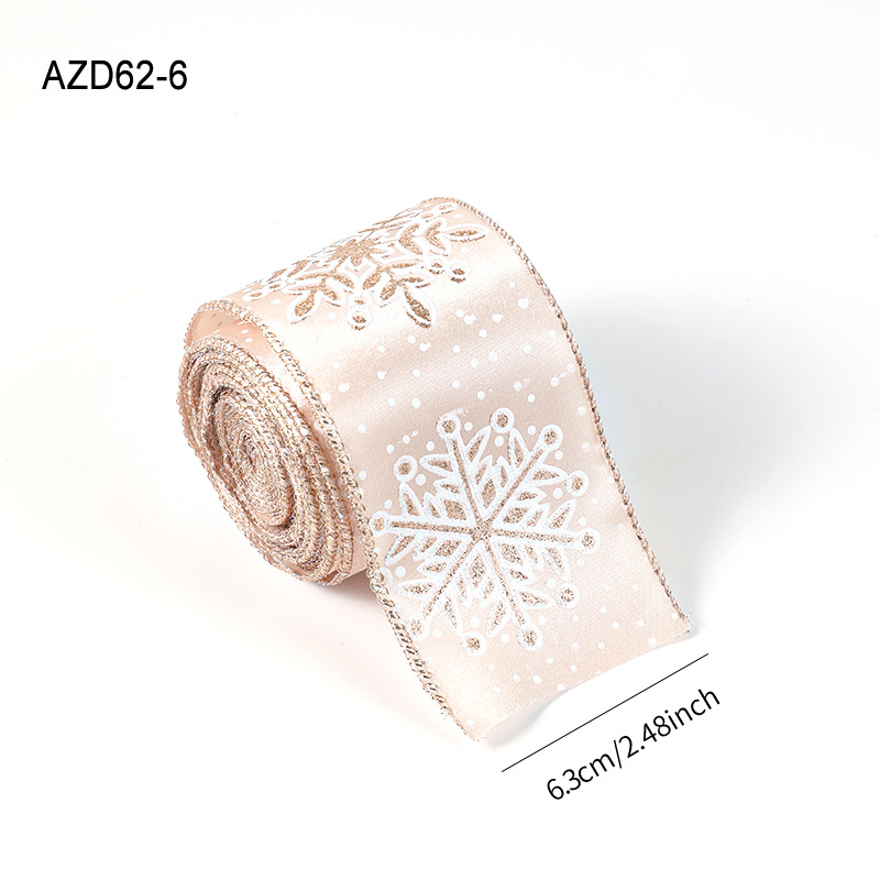 6.3cm snowflake webbing/ 2m