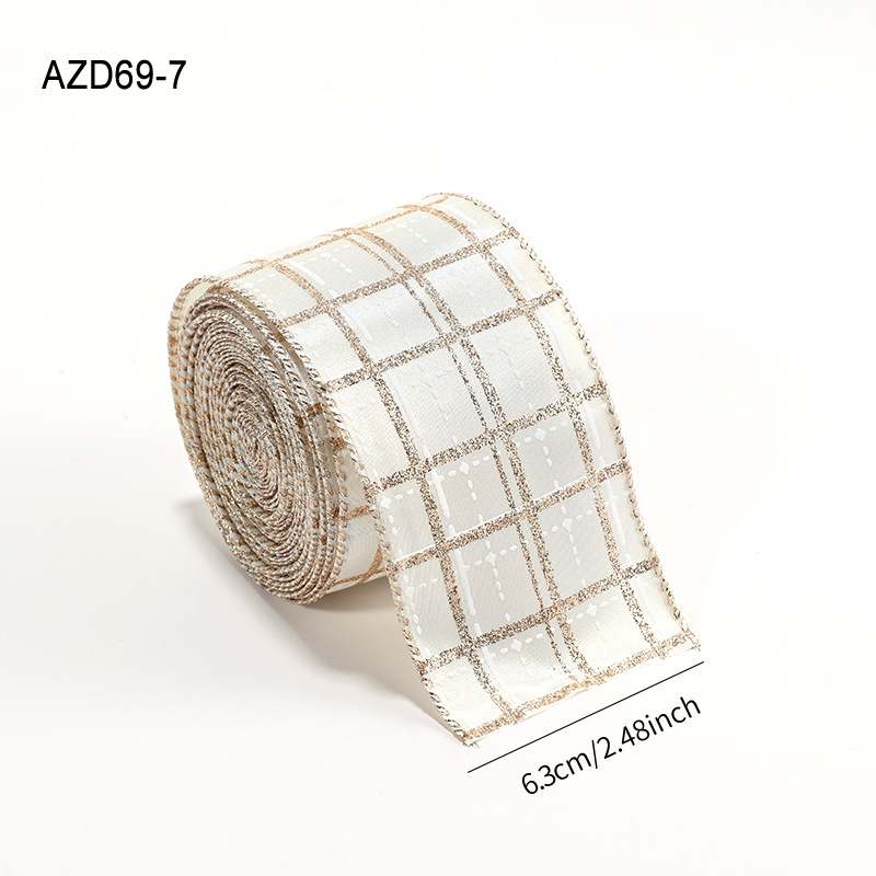 6.3cm plaid webbing/ 2m