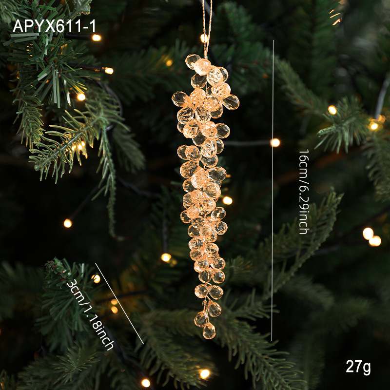 Type a champagne color grape bunch pendant