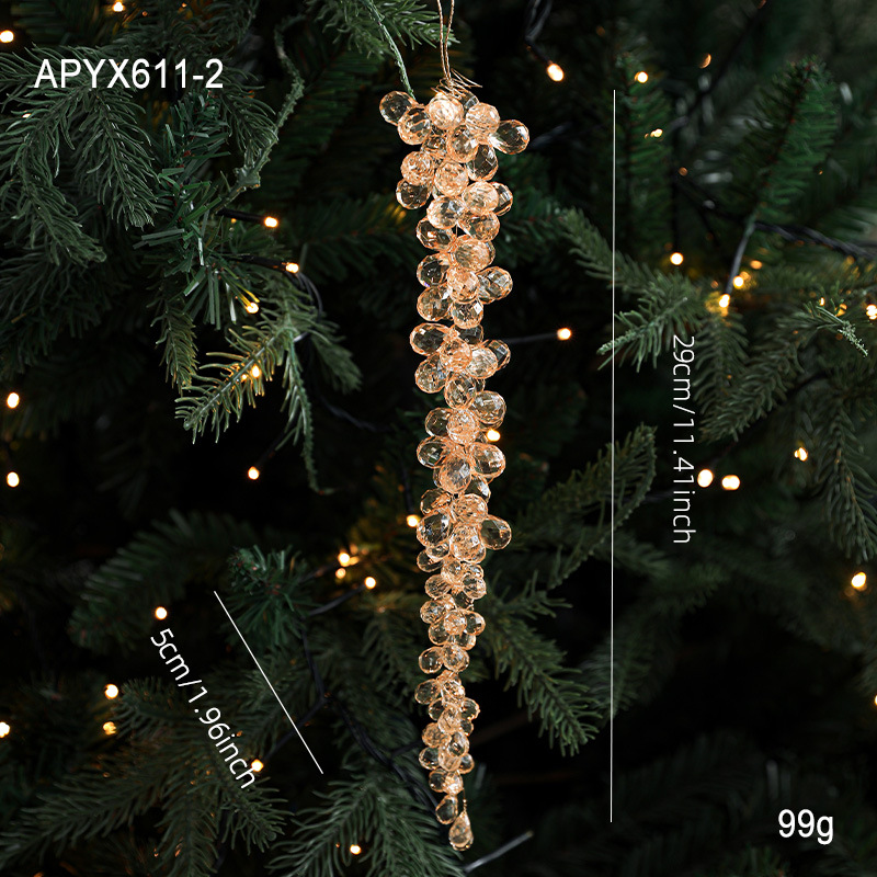 F style champagne color grape bunch pendant