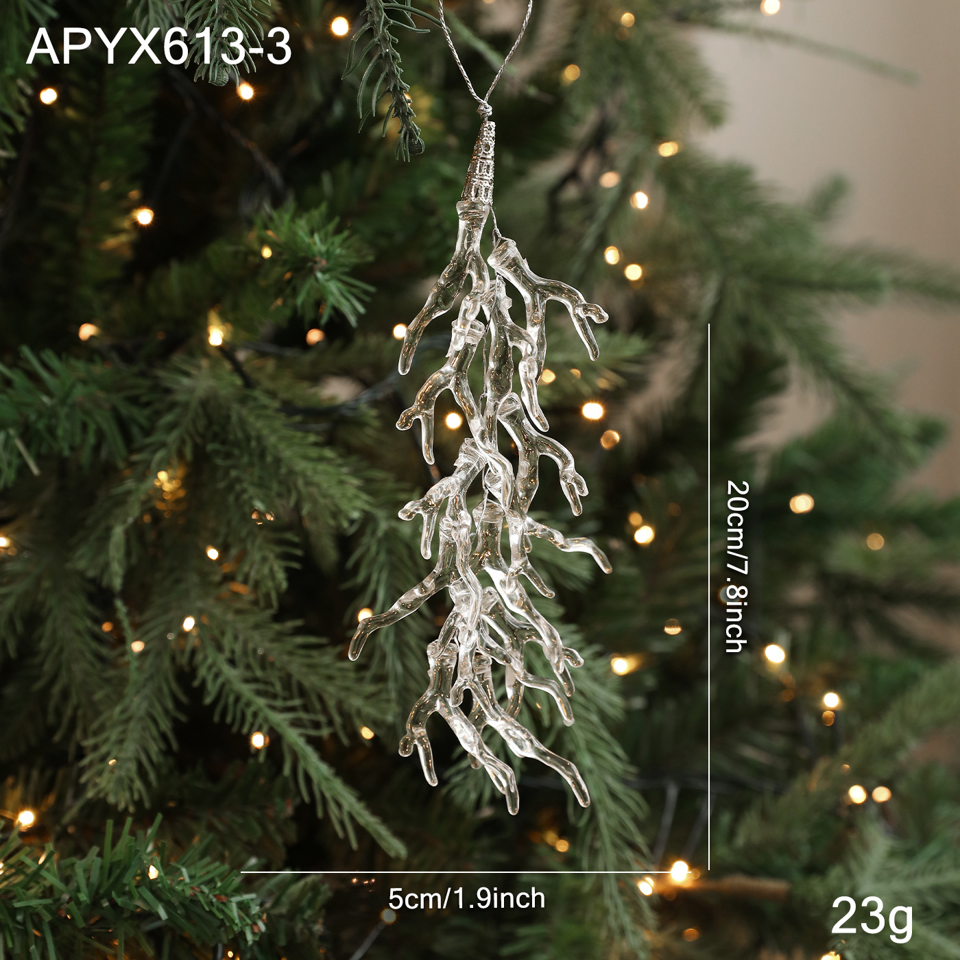 K style antler pendant