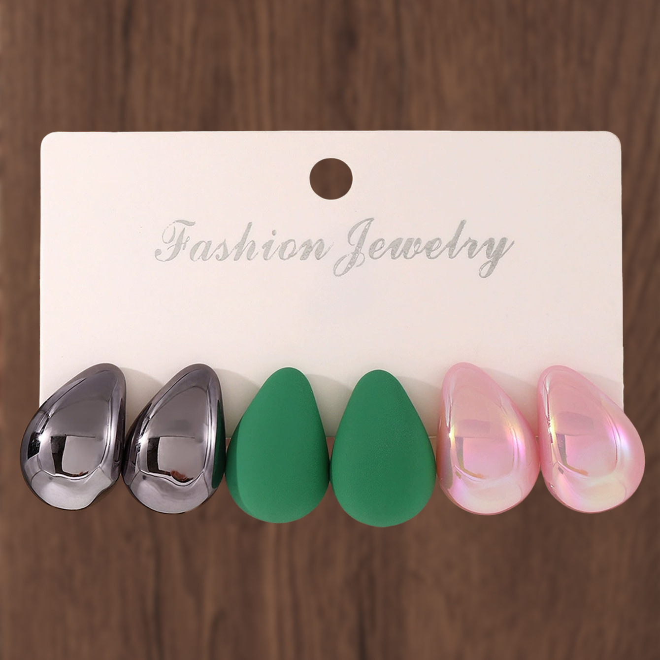 10:Environmental protection-black green powder (water droplets)-3 pairs