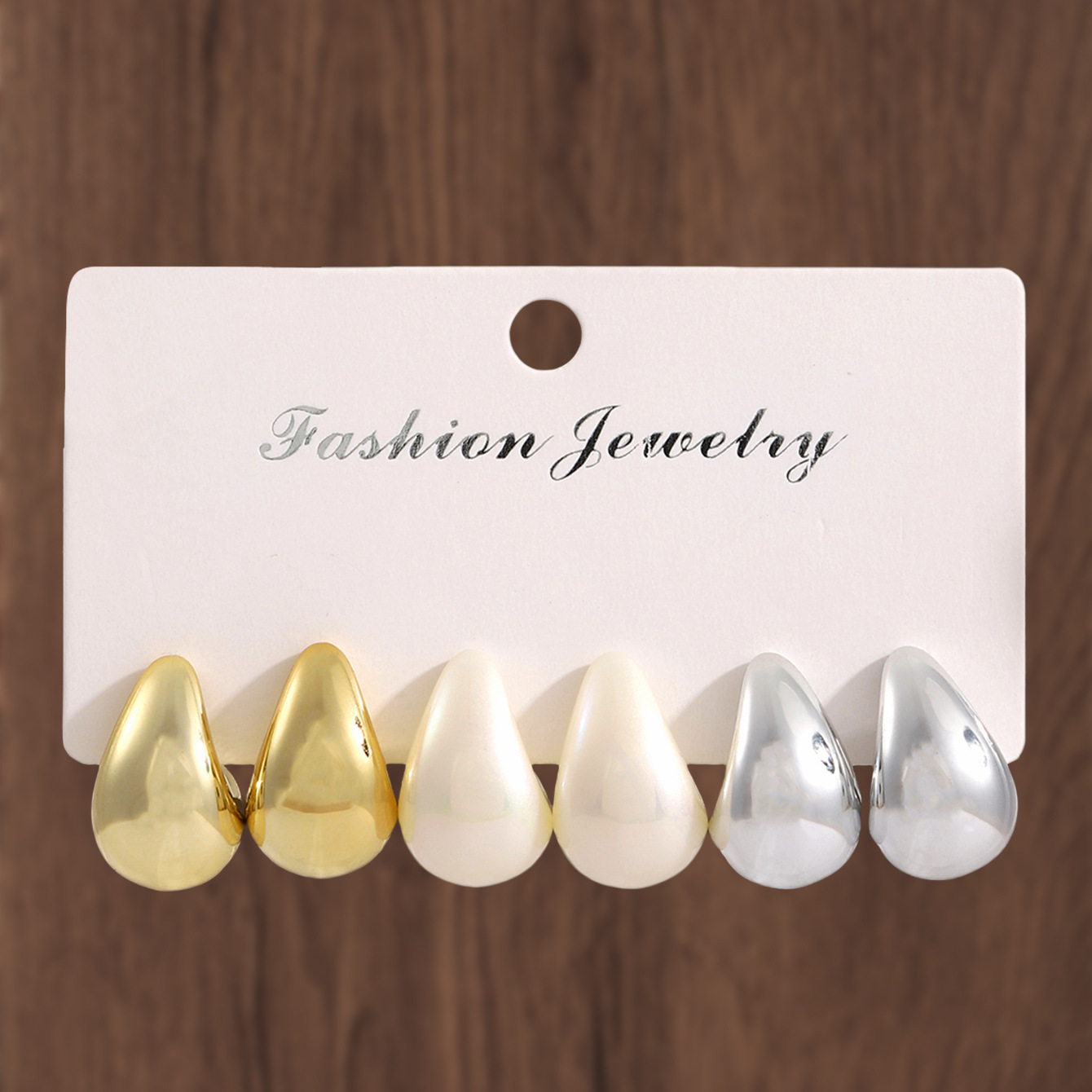 13:Environmental protection-gold and silver (water droplets)-3 pairs