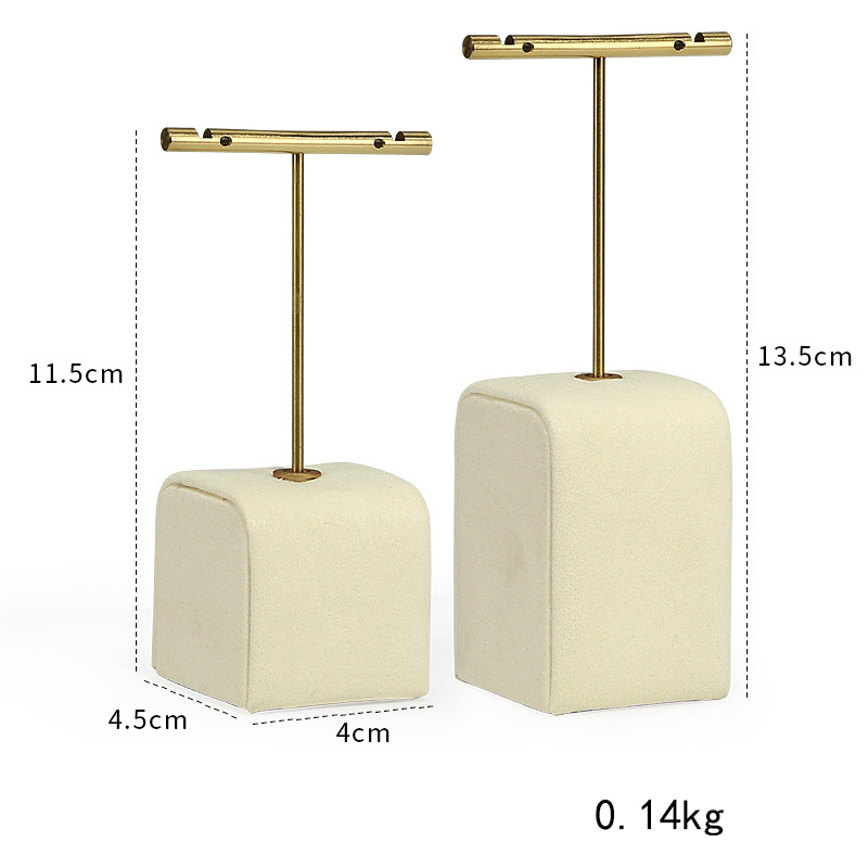 5:974-creamy-white earrings rack combination 4 × 4.5 ×(11.5~13.5)cm