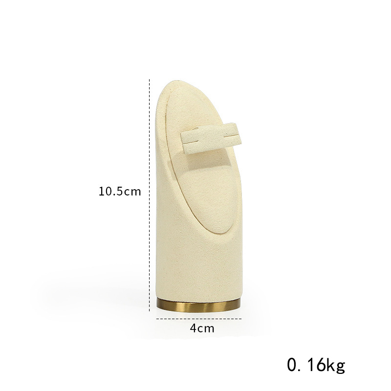 8:60-creamy-white arc stud earrings seat H1 4 × 10.5cm