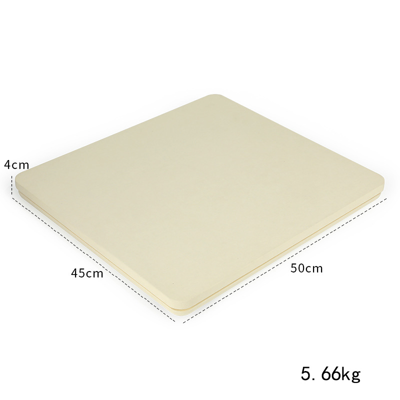 16:112-creamy-white microfiber base plate 50 × 45 × 4cm
