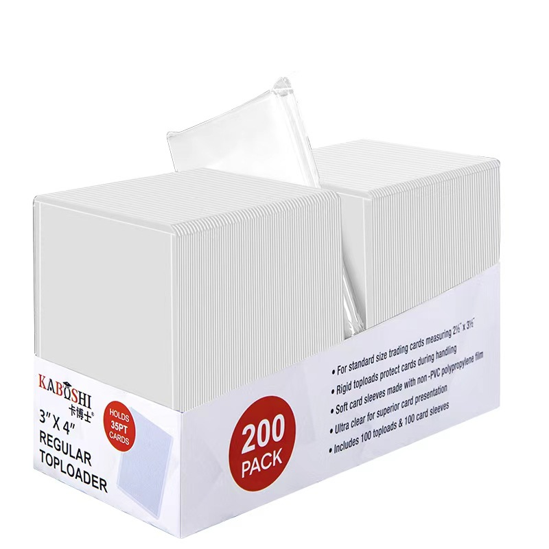 100 card clips and 100 card covers/149 transparent white [double-sided lamination shrink film packaging]