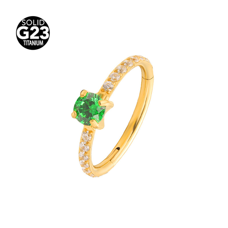 Golden Green Diamond Round 1.2x8mm