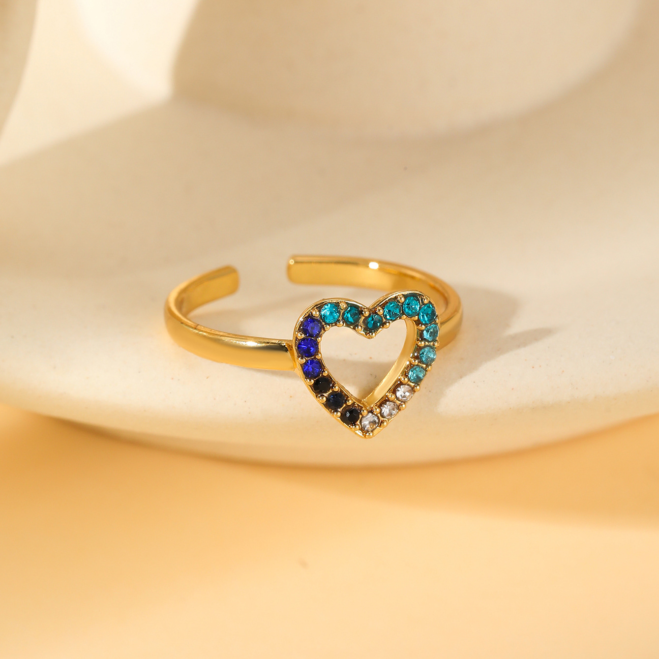 3:W1490 open ring with zircon 3