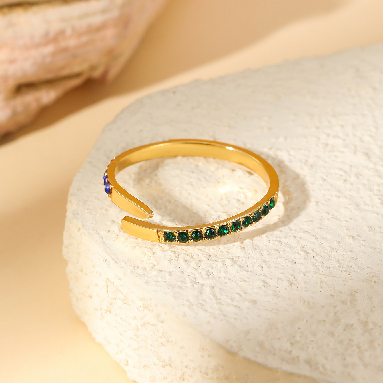 5:W1492 open ring set with zircon 1