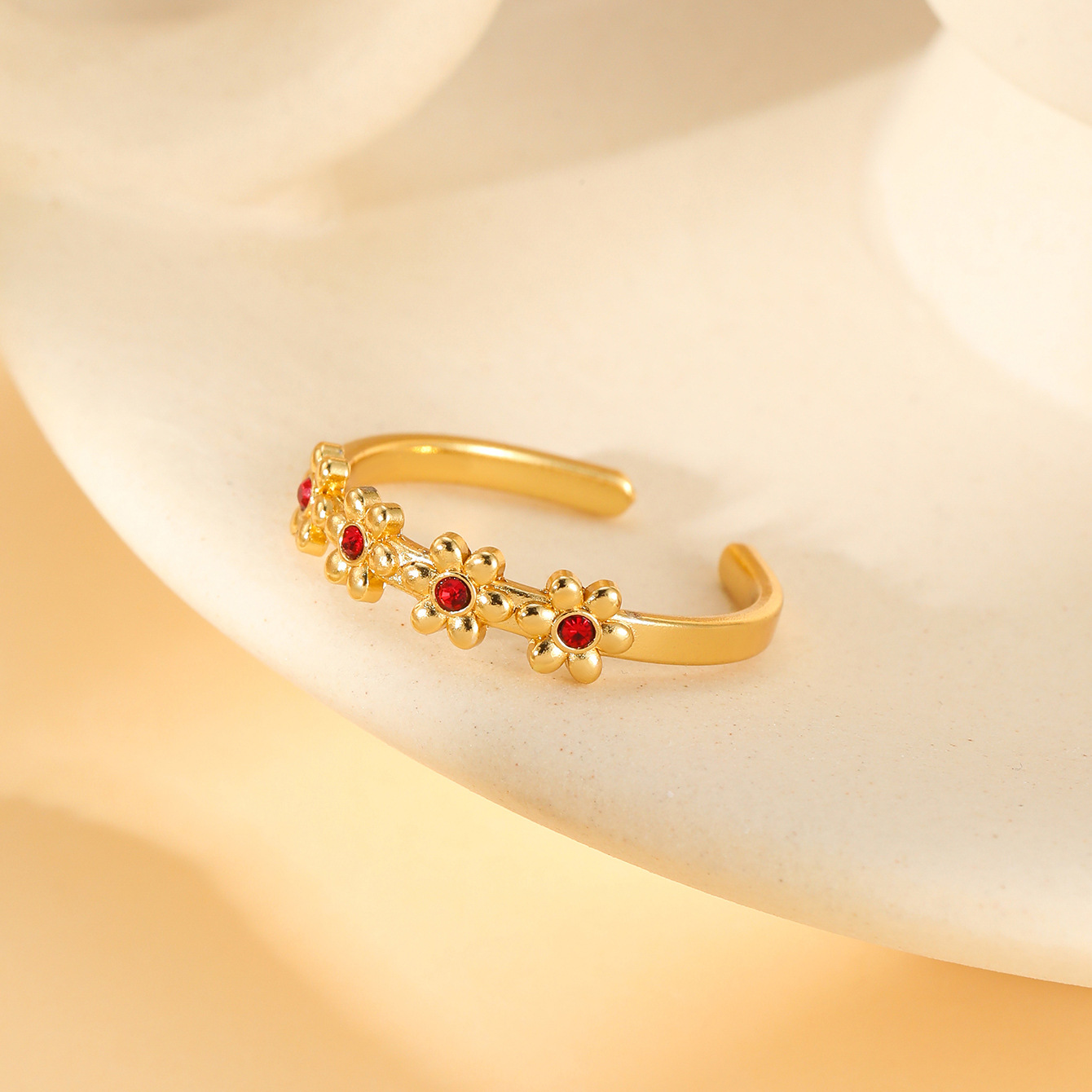 8:W1493 open ring with zircon 1