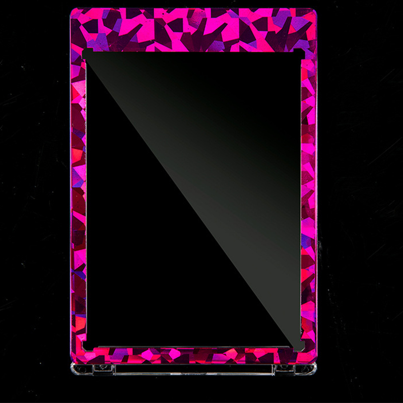 1371 (35pt) glass broken pink purple