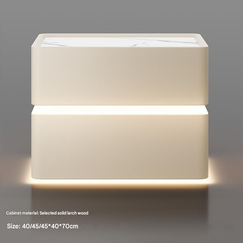 solid wood - off white - sensor light