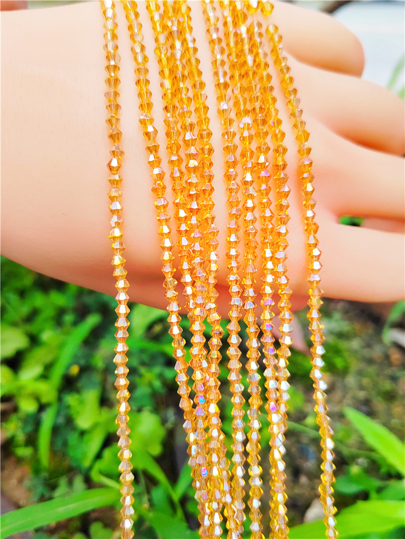 Gold champagne AB color 2.2mm/150pcs/strand