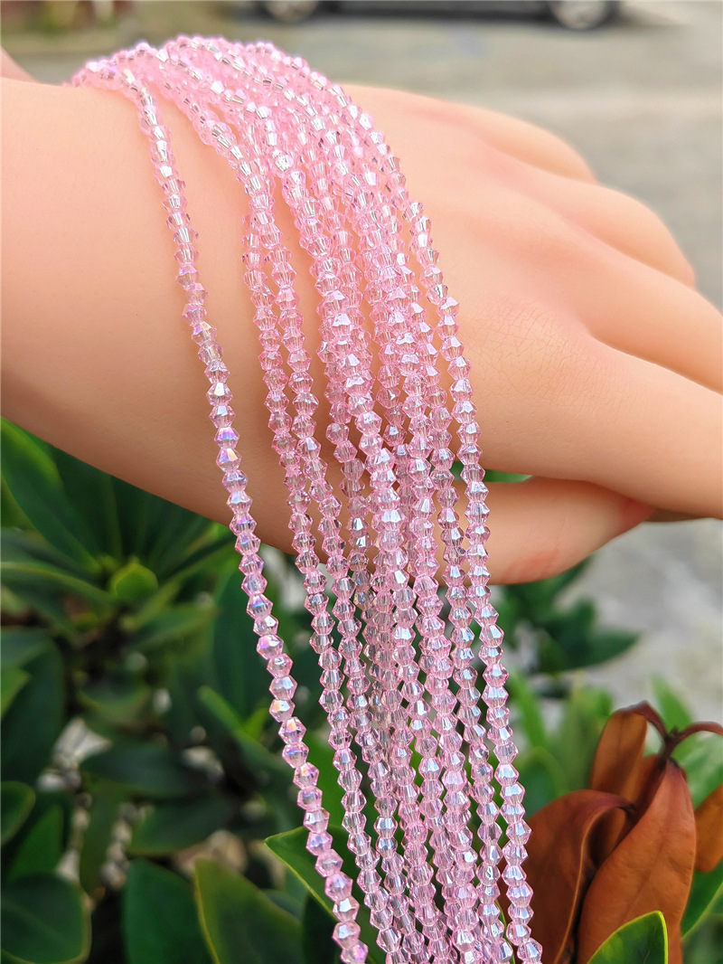 Pink AB color (baked color) 2.2mm/150pcs/strand