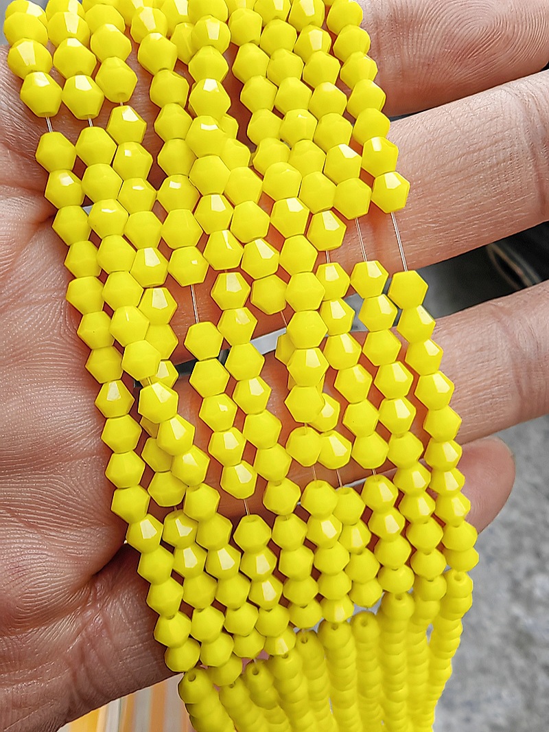 Porcelain yellow AB color 2.2mm/150pcs/strand