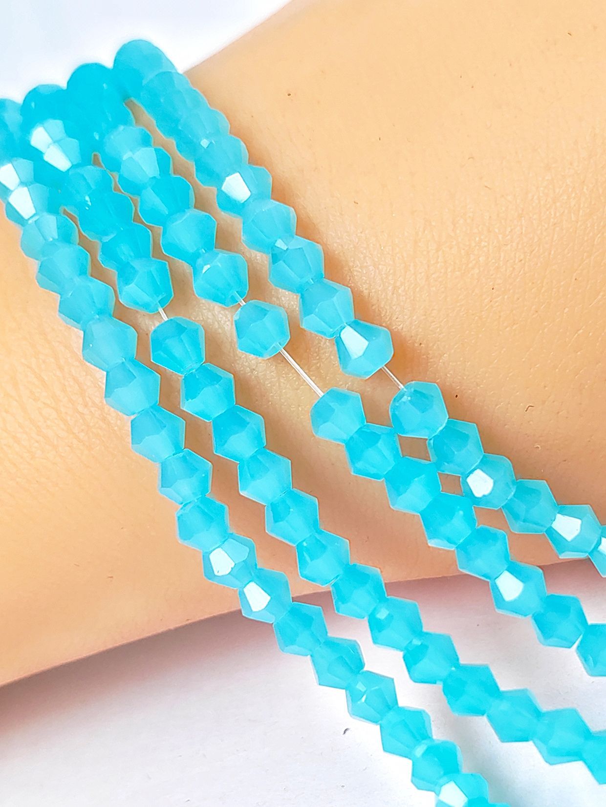 Lake blue jade AB color 2.2mm/150pcs/strand