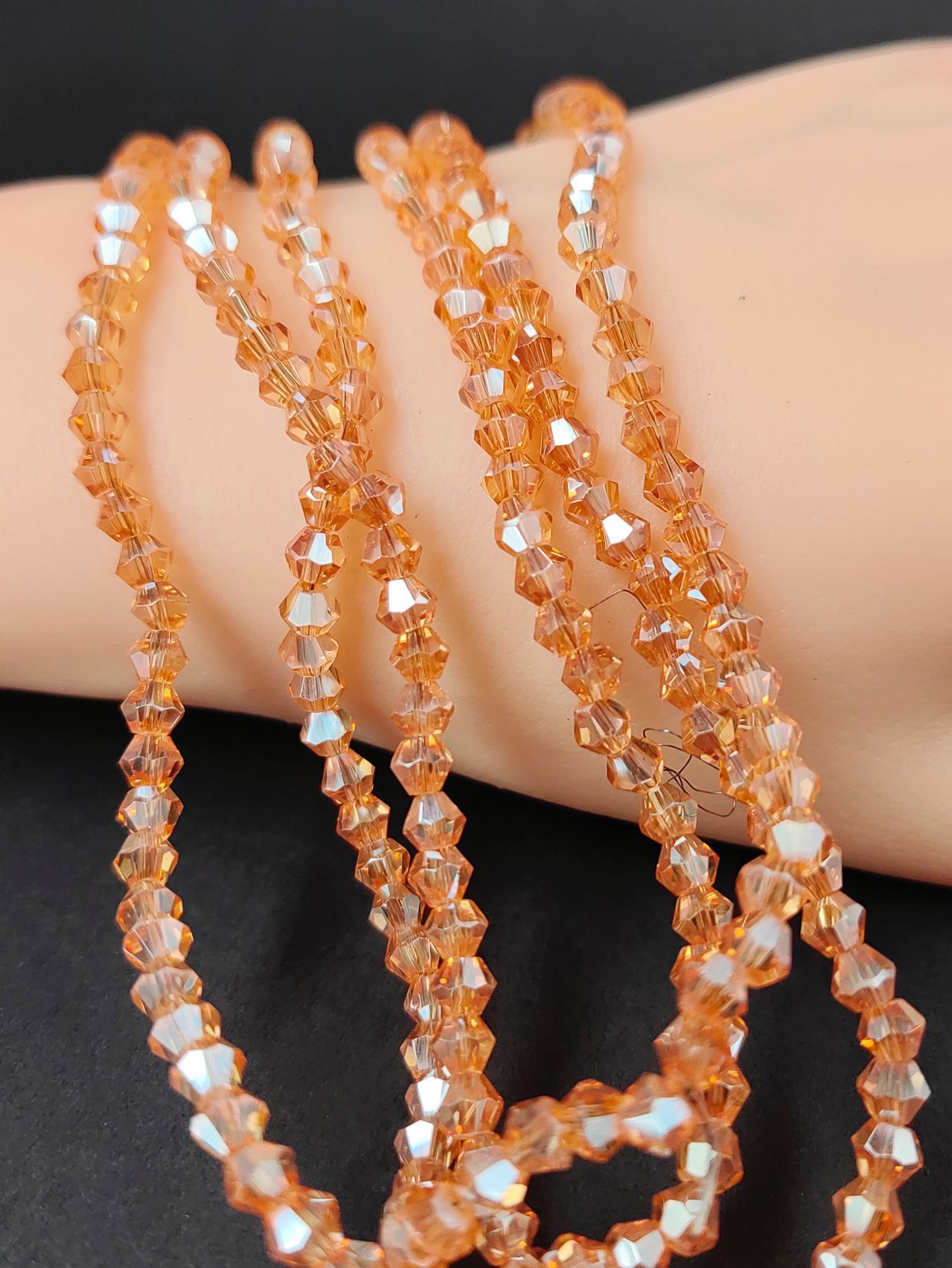 Wine red (electroplating) 2.2mm/150pcs/strand