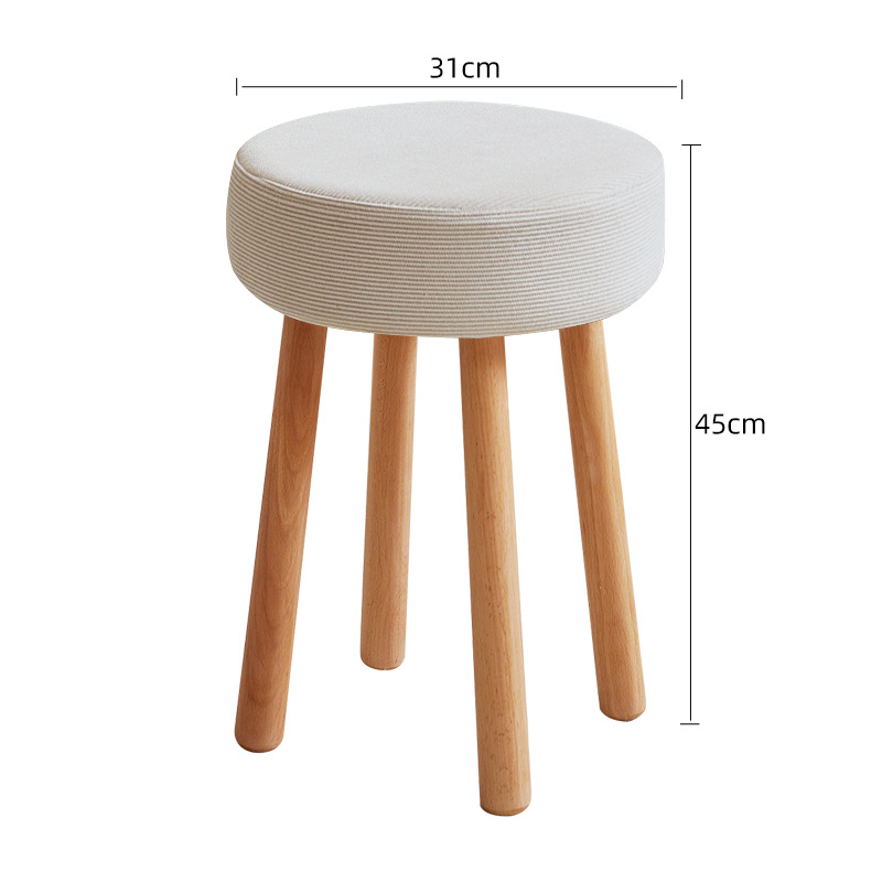 Corduroy-off-white (solid wood legs)