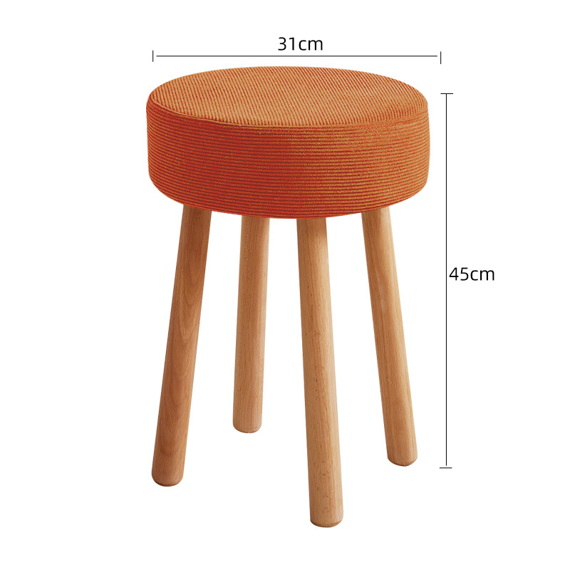 Corduroy-orange(solid wood legs)