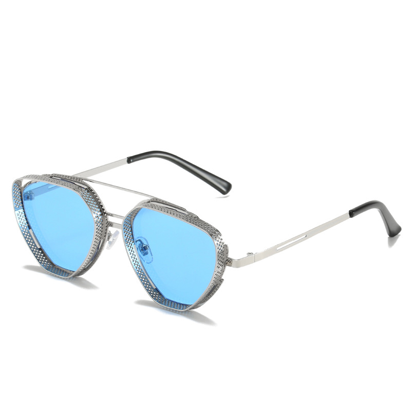 Silver frame Blue