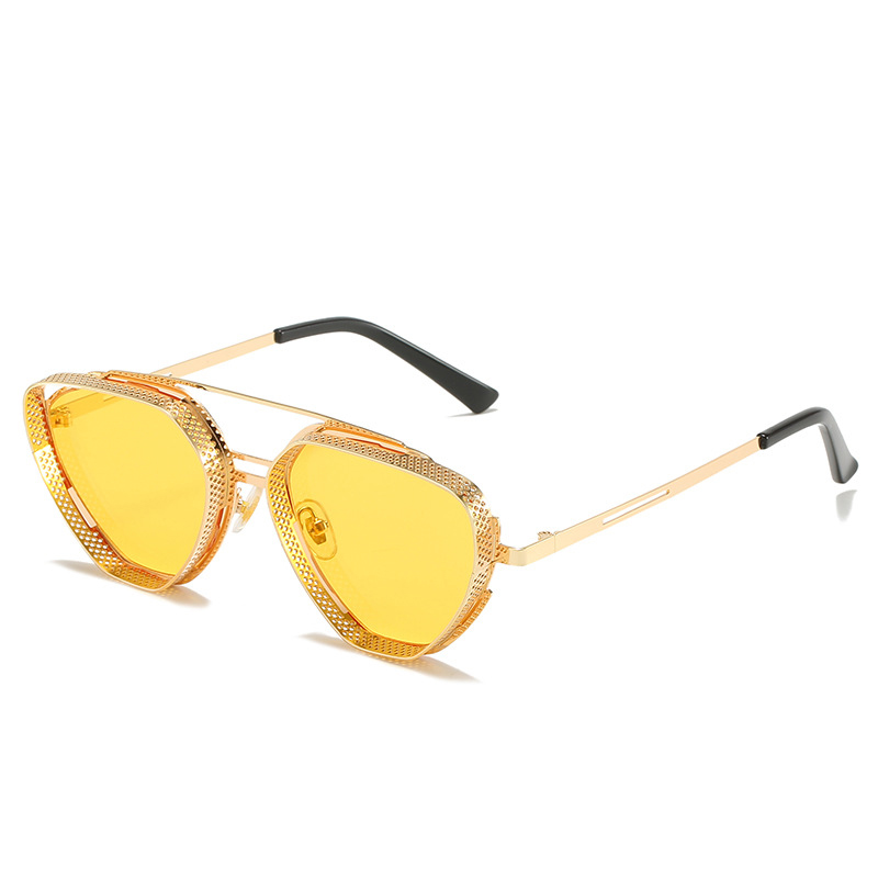 Gold frame yellow film