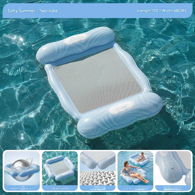 1 Pack Two Sides-Salt Salt Summer Floating Mat 110 x 68 cm