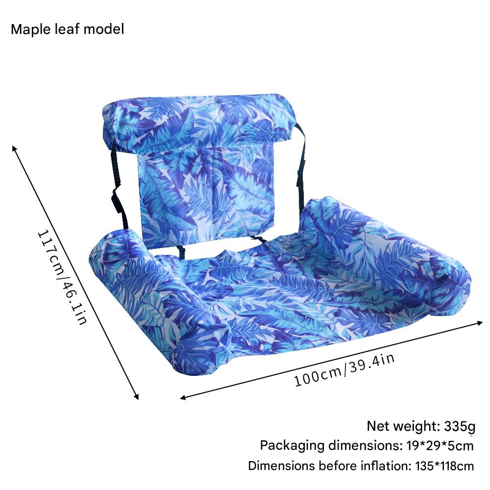 Blue maple leaf style