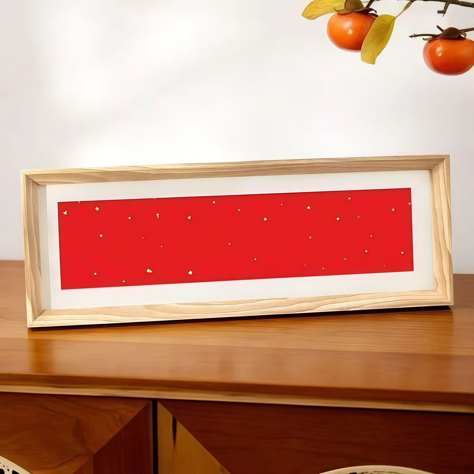 8 with 3 sheets of red cardstock, with 1 sheet having adhesive applied