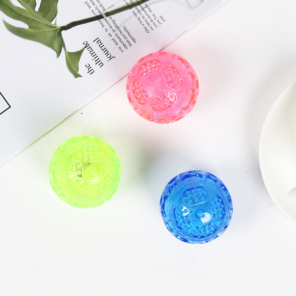 Luminous ball diameter 6.5cm, about 45g (random color hair)