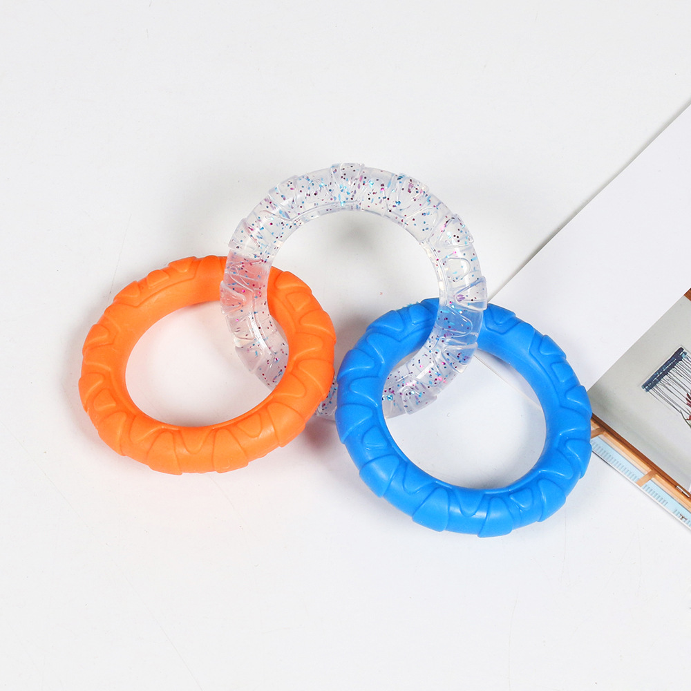 Three rings purple orange blue 147g