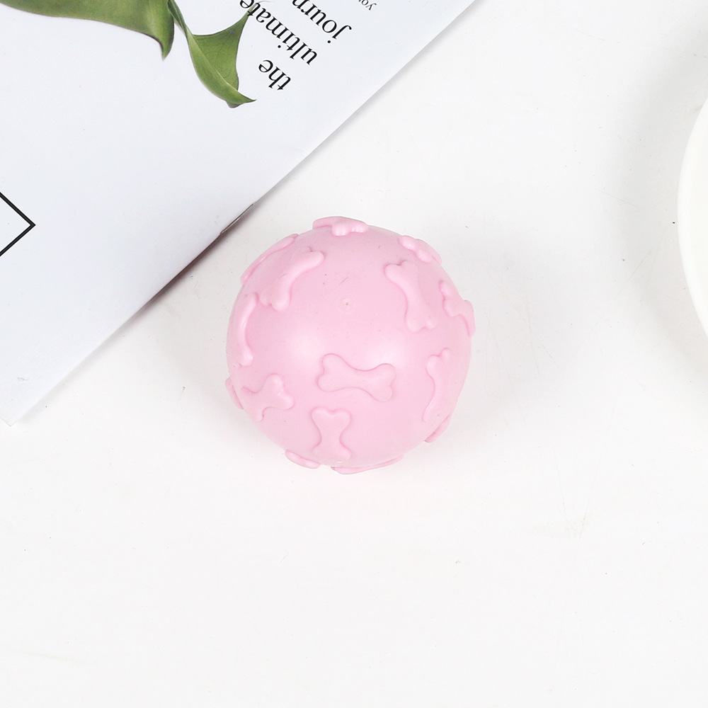 Sound bone ball 6.5cm pink