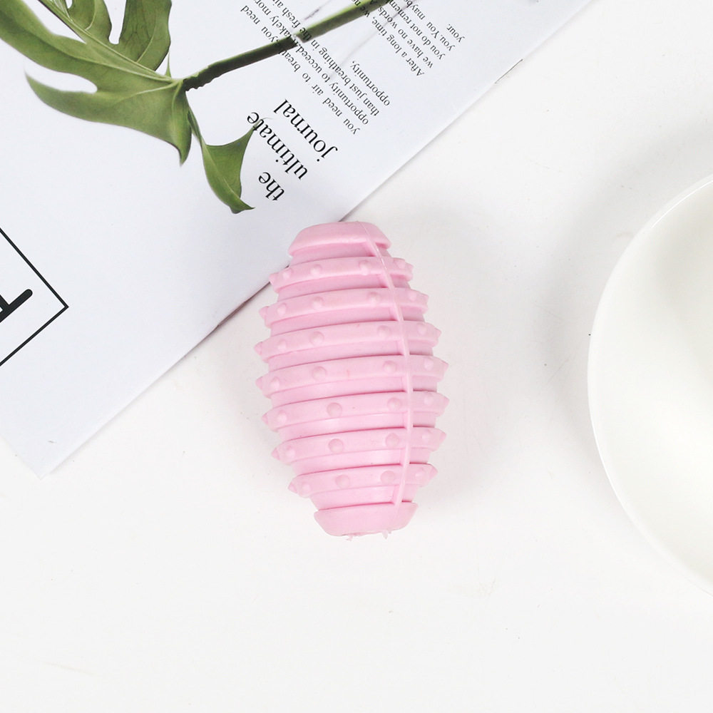 Rugby ball with bell 10cm 80g pink