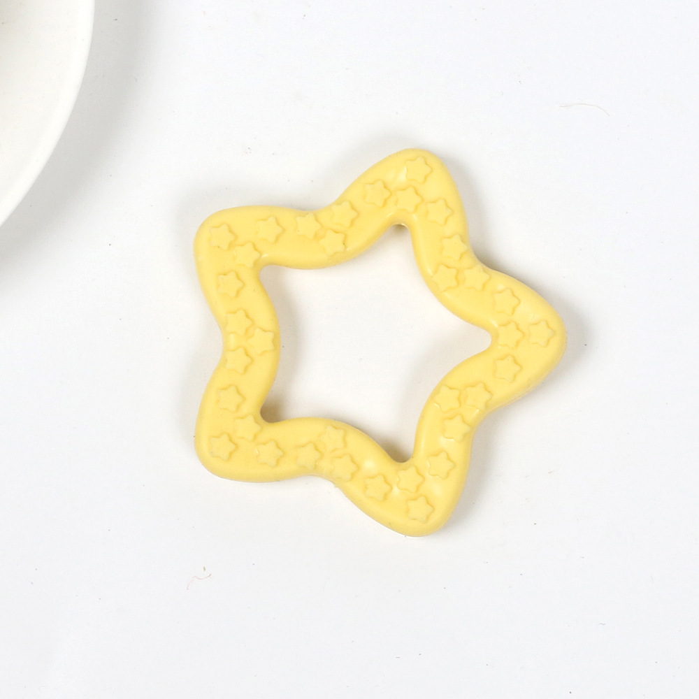 Five-pointed star yellow 7.5cm30g including opp bag