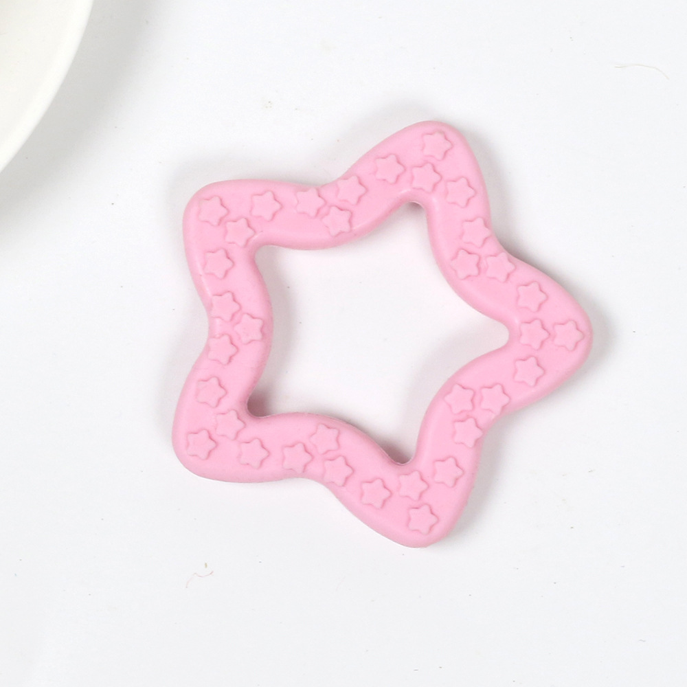 Five-pointed star pink 7.5cm30g including opp bag