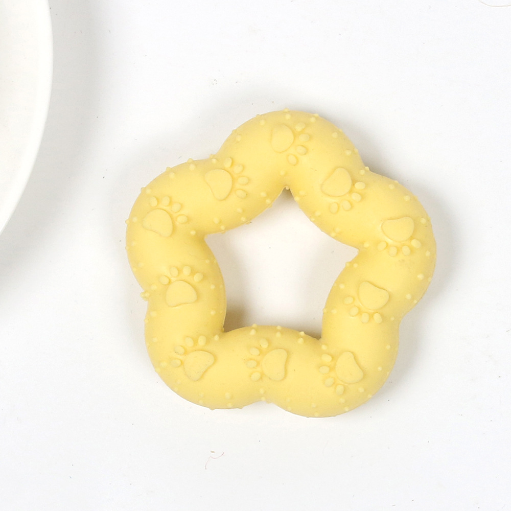 Footprint five-pointed star yellow 55g7.5cm including opp bag