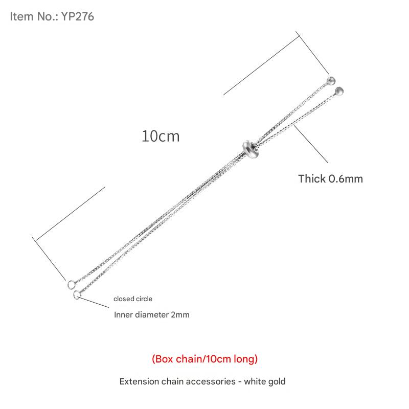 YP276-White Gold 10 chain