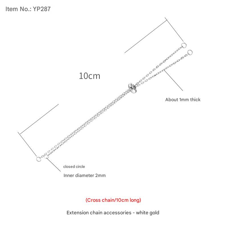 YP287-White Gold 10 chain