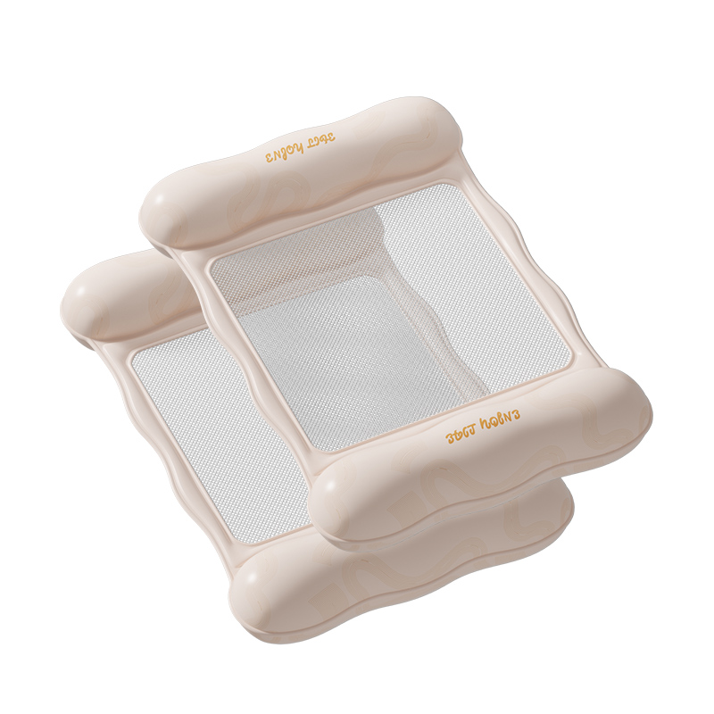 2 Packs Two Sides-Bobo Orange Wave Floating Mat 110 x 68 cm