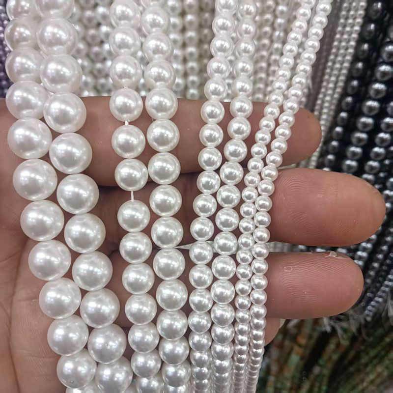 9 white 4mm/90pcs