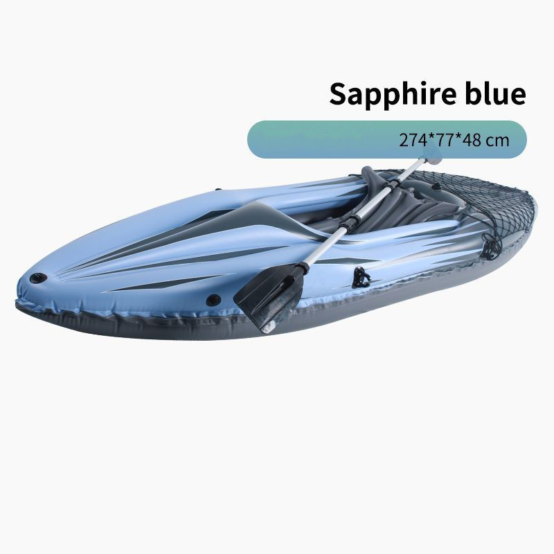 Sapphire blue single kayak