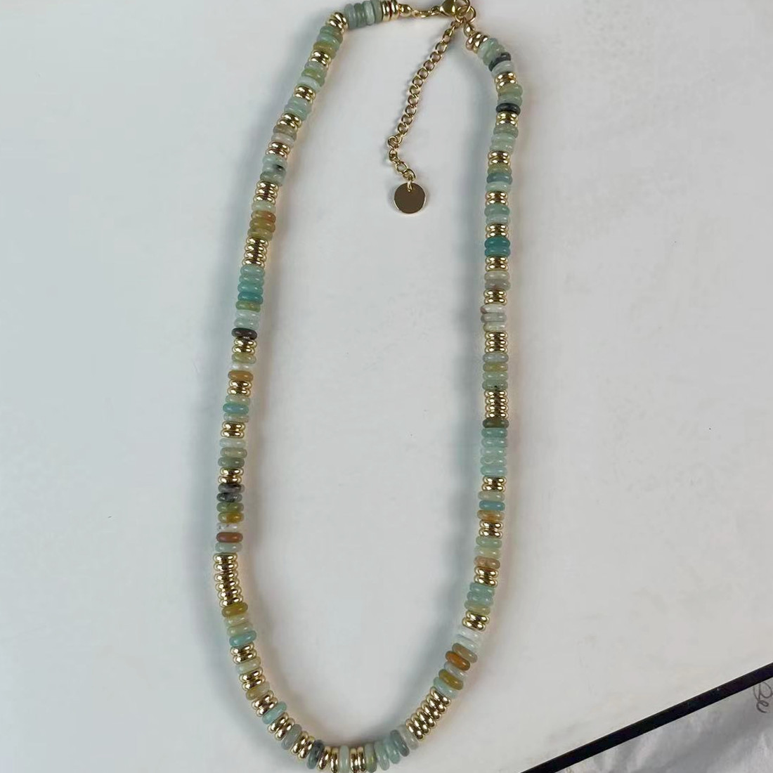 1 Jasper Frisbee Necklace