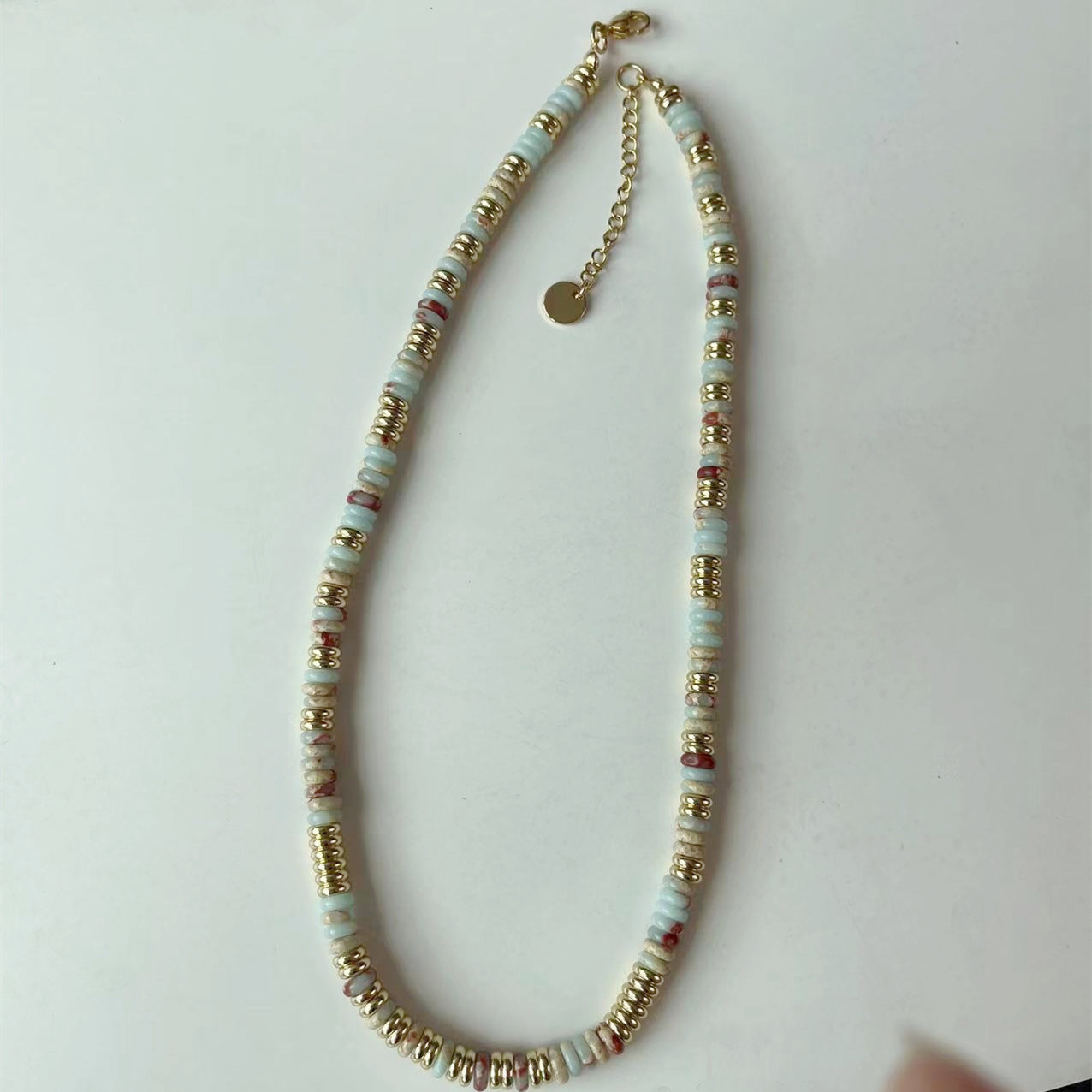 9 Snakeskin Frisbee Necklace