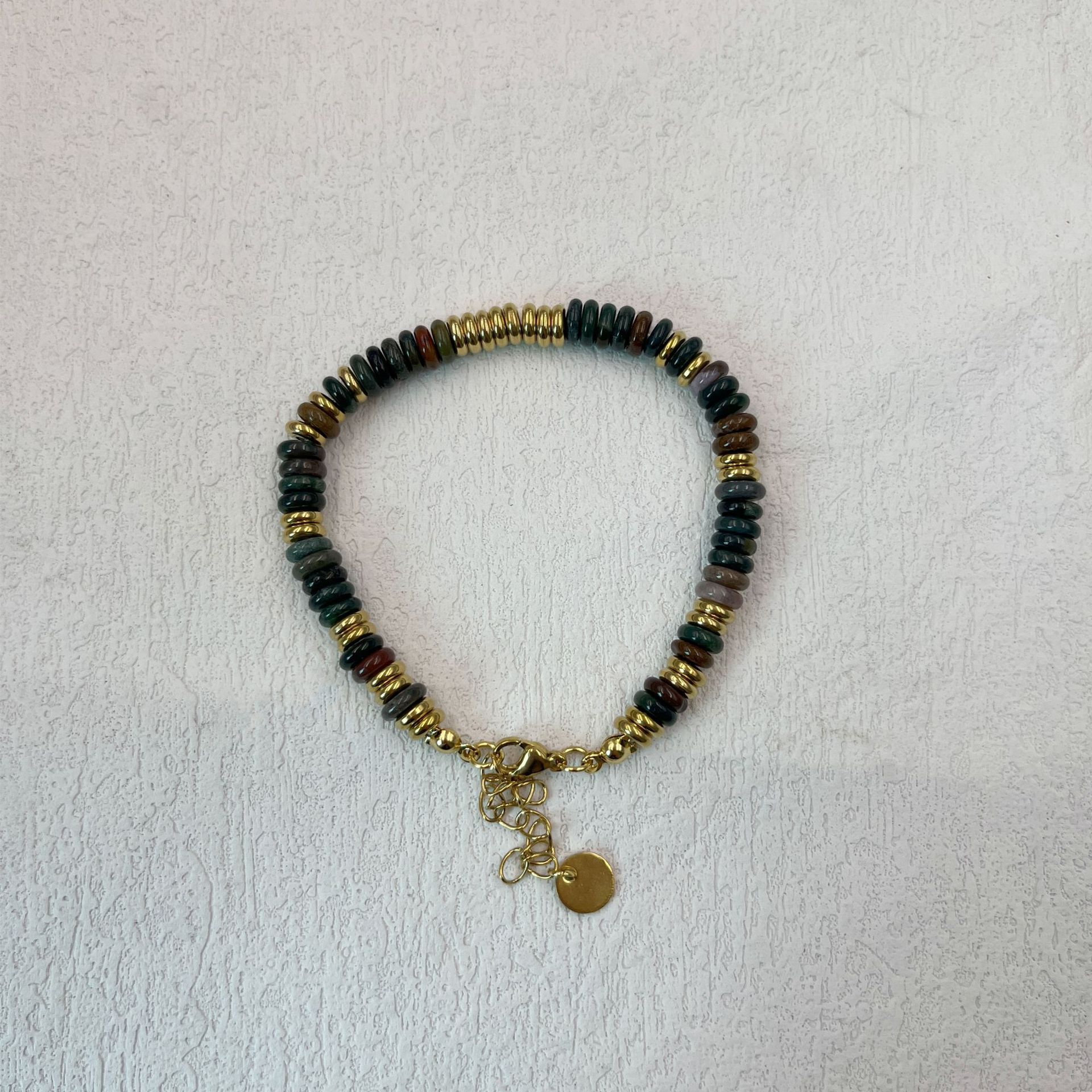 22:Black Onyx Frisbee Bracelet