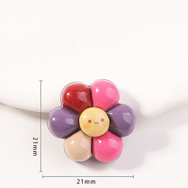 4:Five colored flowers