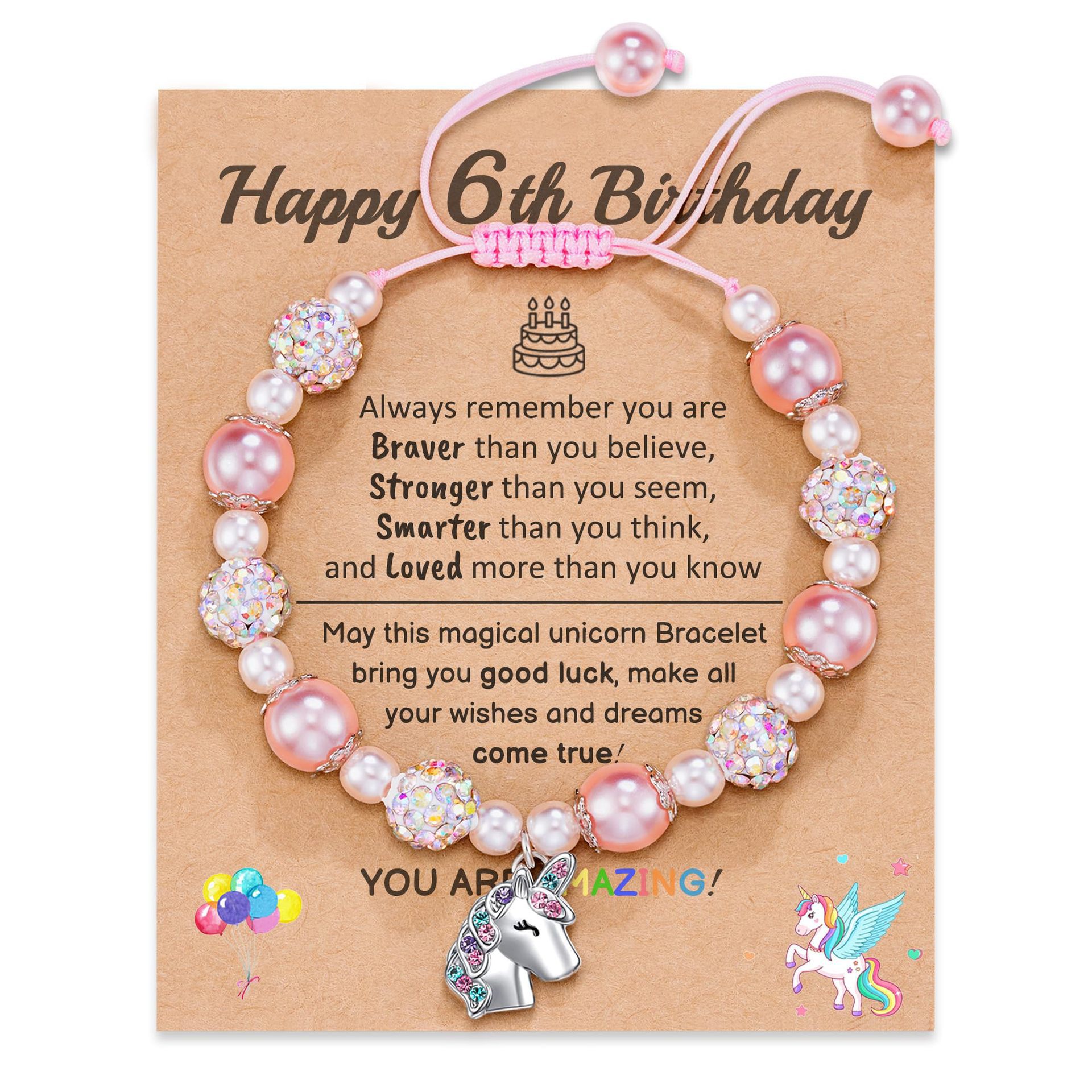 4:Happy 6th birthday birthday card